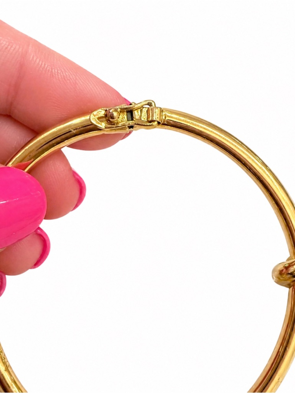 Kate Spade Sailor’s Knot Gold-Tone Hinged Bangle Bracelet - Picture 3 of 4